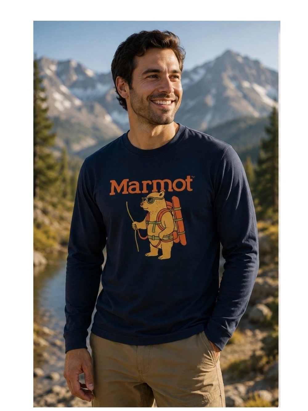 Marmot‎ T Shirt Mens XXL Navy
Backcountry Marty Graphic Tee Long Sleeve